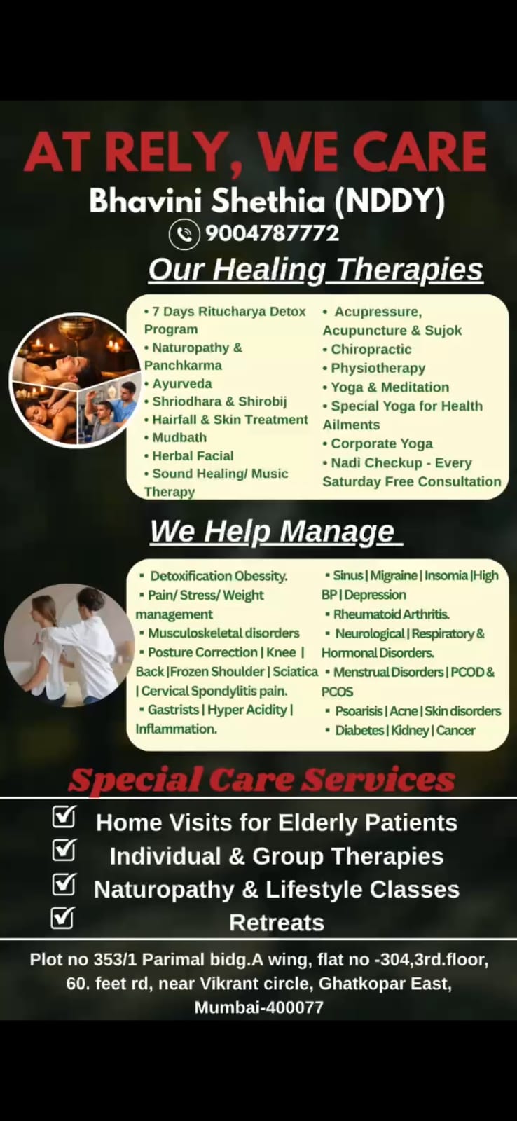 Rely Naturopathy Yoga & Therapy Centre