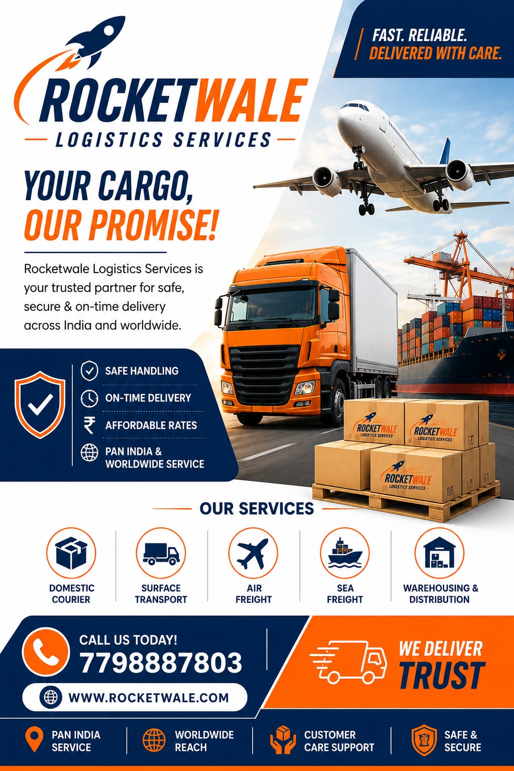 Rocketwale Logistics Domestic and International Parcel Courier Services